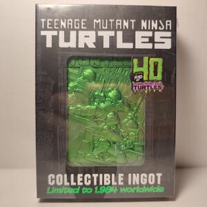 Teenage Mutant Ninja Turtles Metal Card Ingot Official TMNT Green Figurine